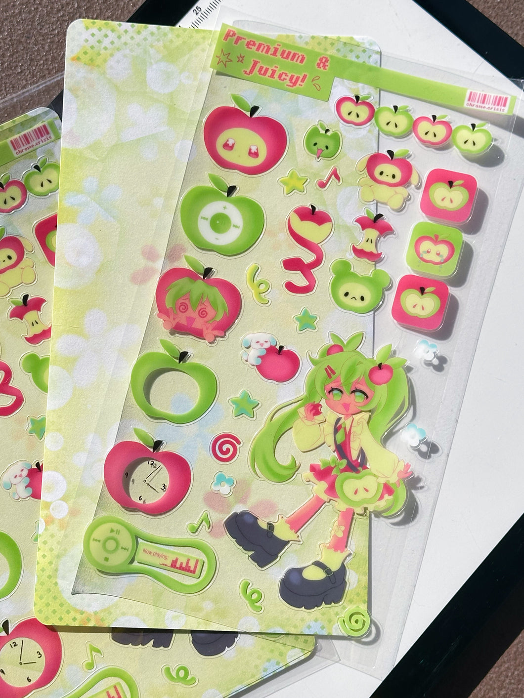 Apple Miku - Sticker Sheet