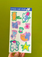 Load image into Gallery viewer, Crisis Cat - sticker sheet
